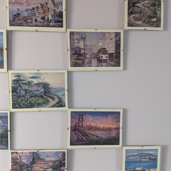 Set of 11 Vintage IKEA Clips Frames 5x7. Includes Cards Of San Francisco Scenes - Picture 2 of 7